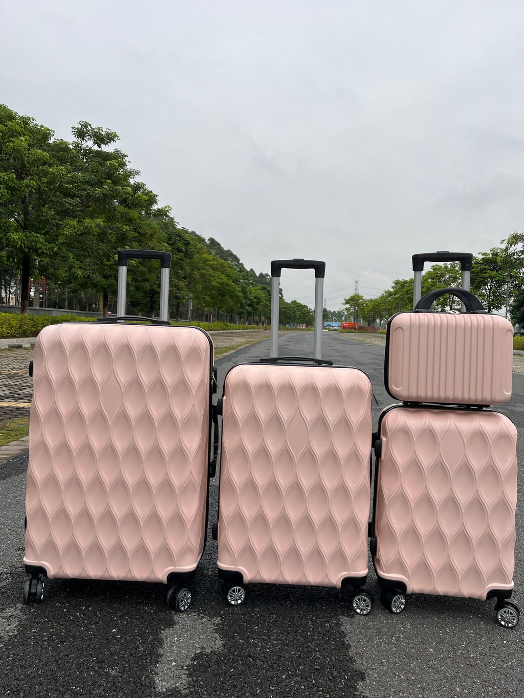 Fay Beauty – Sunset Audacity | Set 4 Valises ABS Rigides 14/20/24/28 Pouces