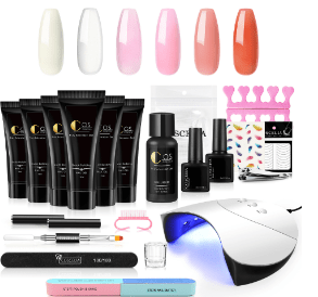 Fay Beauty – Sunset Audacity | Kit Professionnel Gel Poly Ongles avec Lampe UV – Édition Limitée - Fay Beauty