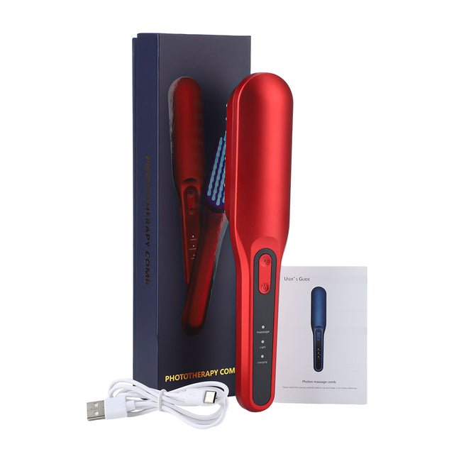 Peigne de massage électrique anti - chute de cheveux avec thérapie laser - Fay Beauty