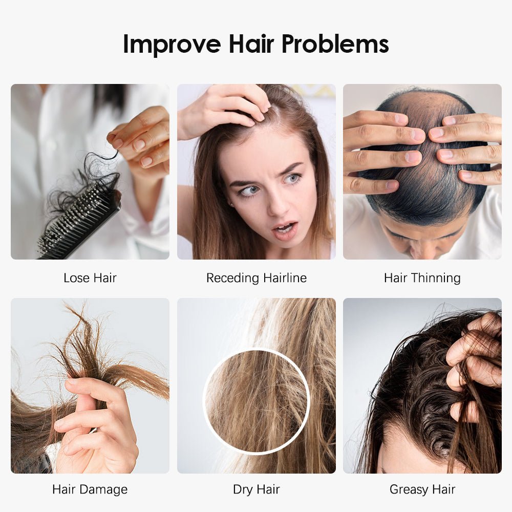 Peigne de massage électrique anti - chute de cheveux avec thérapie laser - Fay Beauty