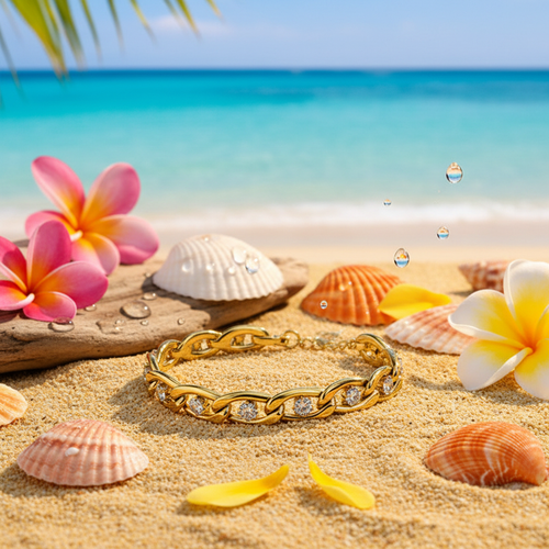 Bracelet or plage été