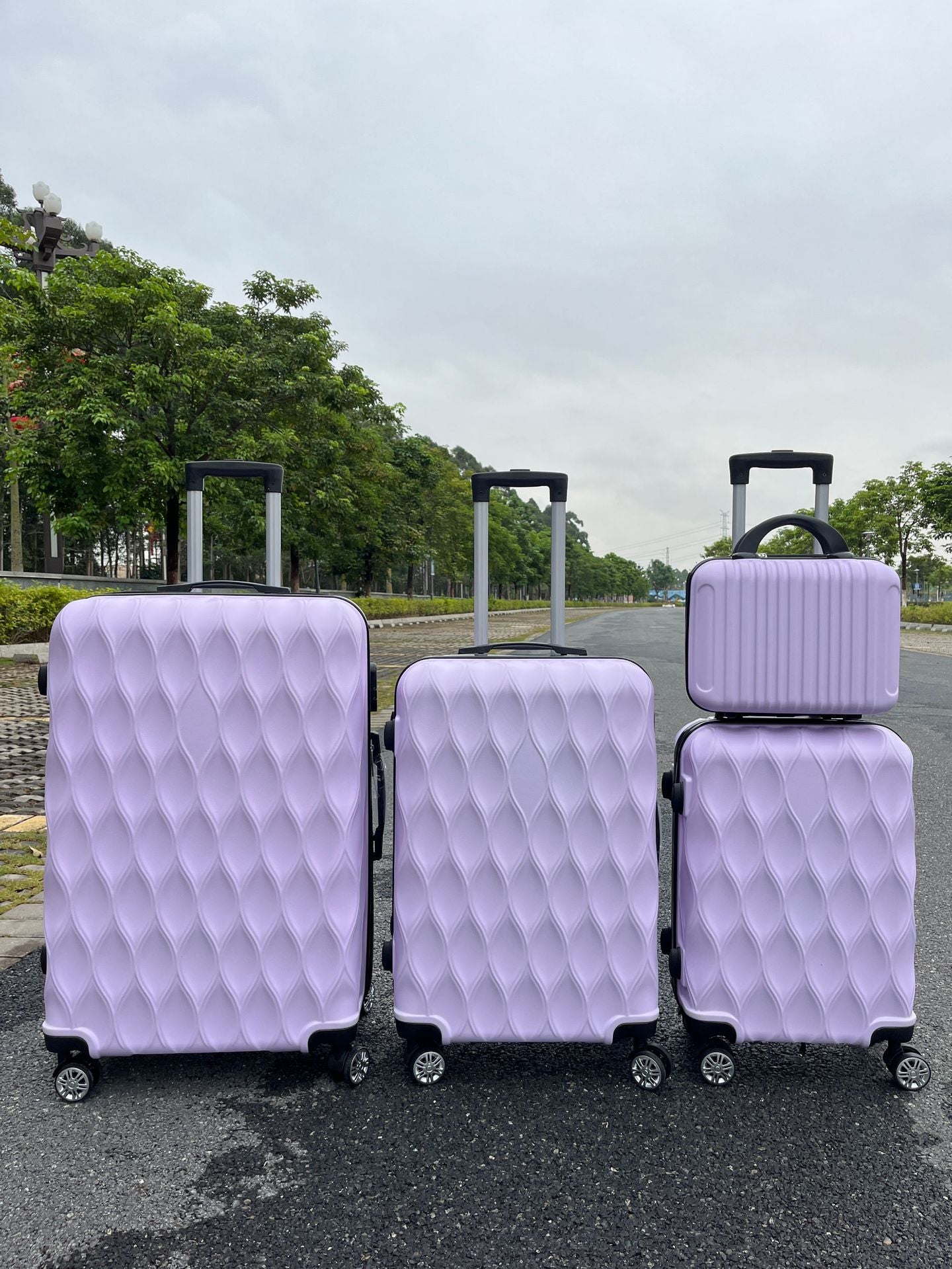 Fay Beauty – Sunset Audacity | Set 4 Valises ABS Rigides 14/20/24/28 Pouces - Fay Beauty