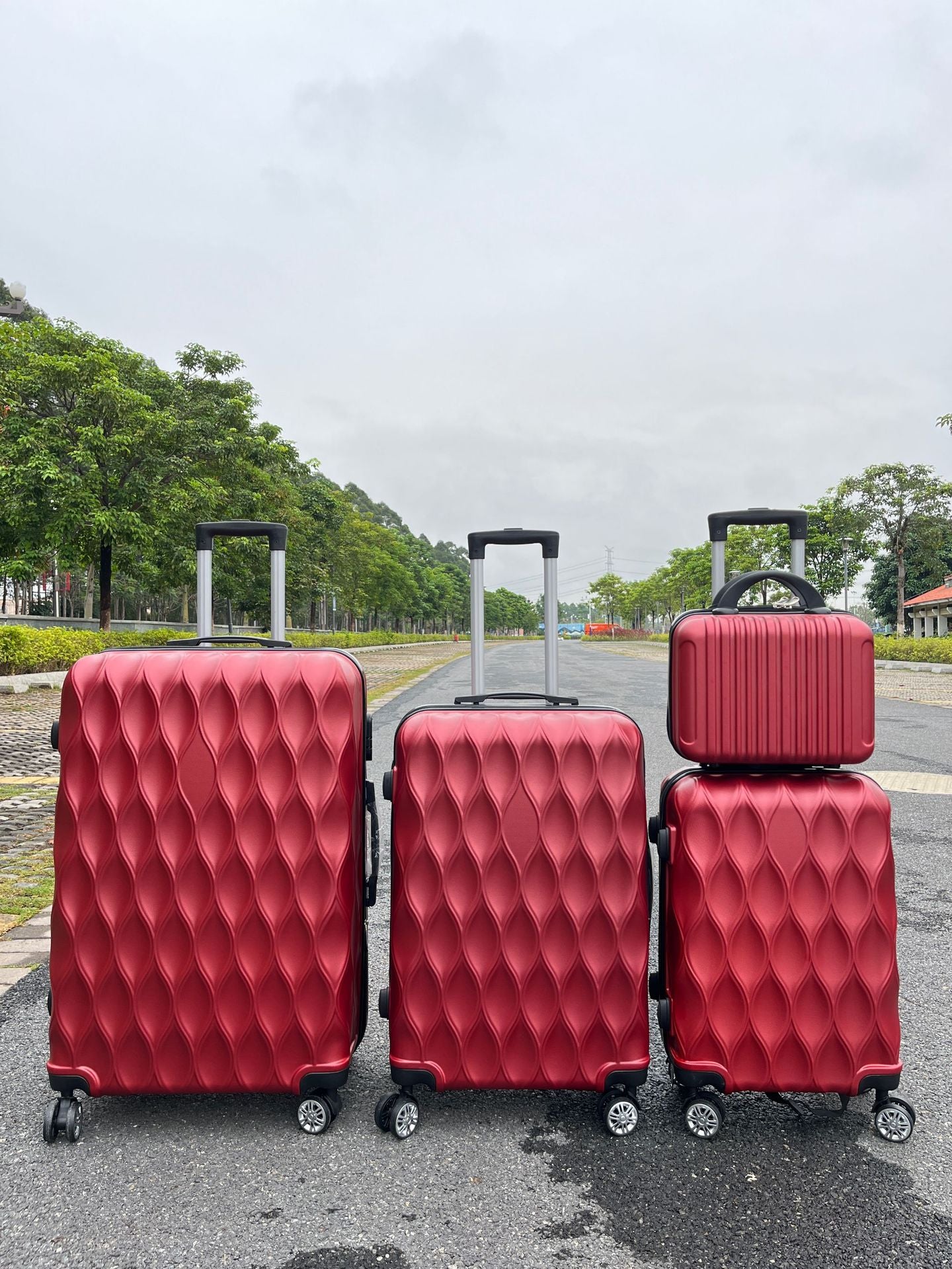 Fay Beauty – Sunset Audacity | Set 4 Valises ABS Rigides 14/20/24/28 Pouces - Fay Beauty