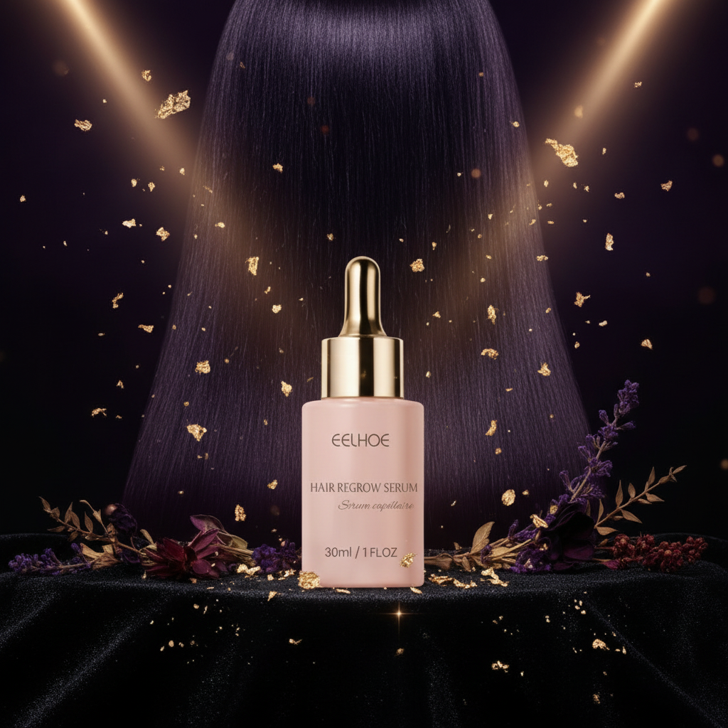 EELHOE Hair Regrow Serum - Rendu Cinématique Luxe
