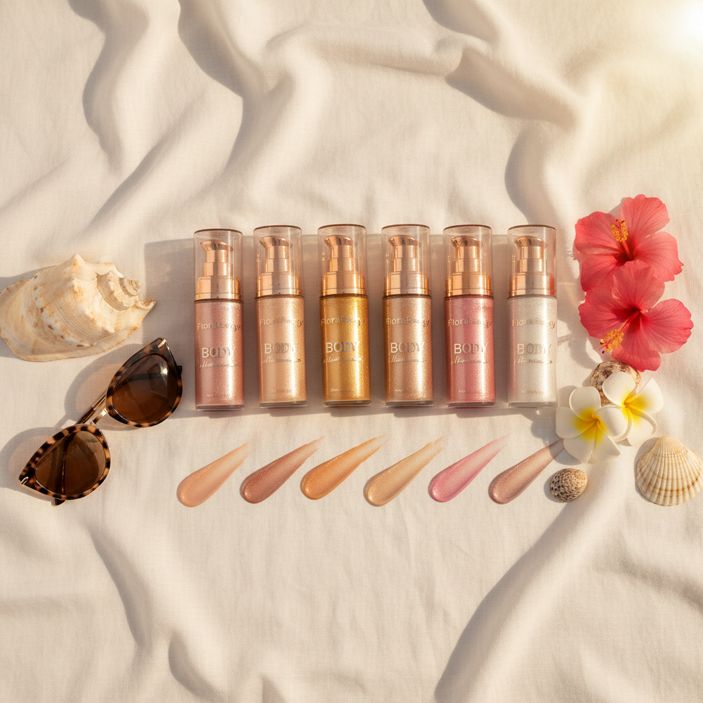Illuminateur flat lay tropical
