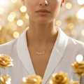 Collier Mama Doré - Ambiance Roses Dorées
