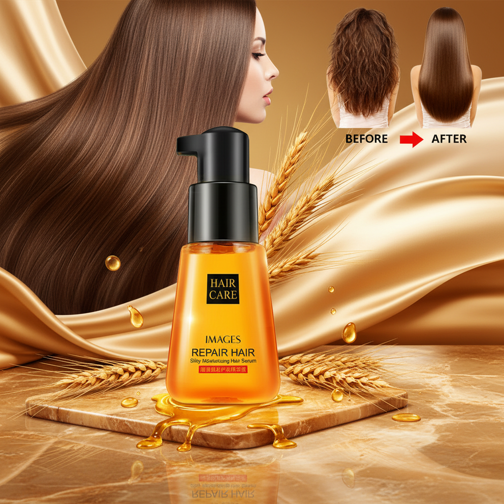 IMAGES Repair Hair Silky Moisturizing Serum - Rendu Luxe Or & Ambre
