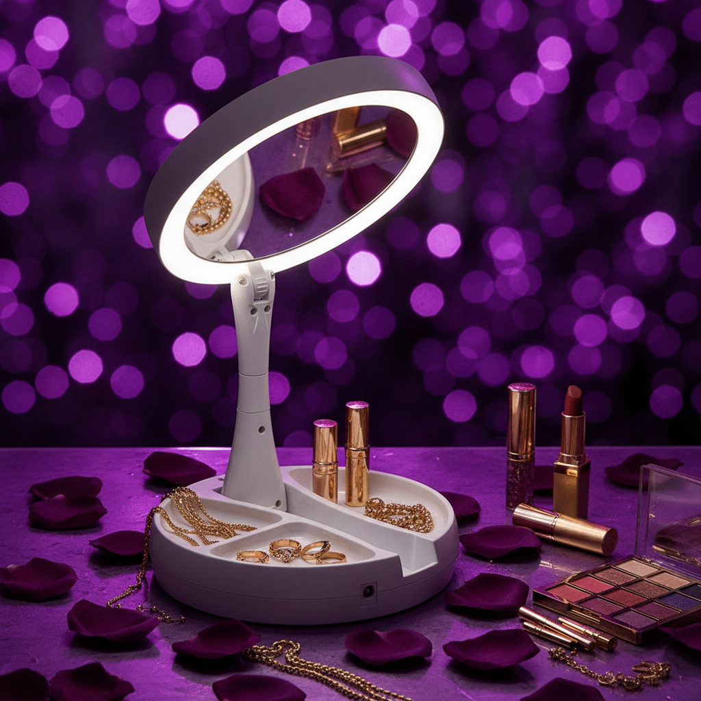 Miroir LED - Rendu Pourpre Spectaculaire