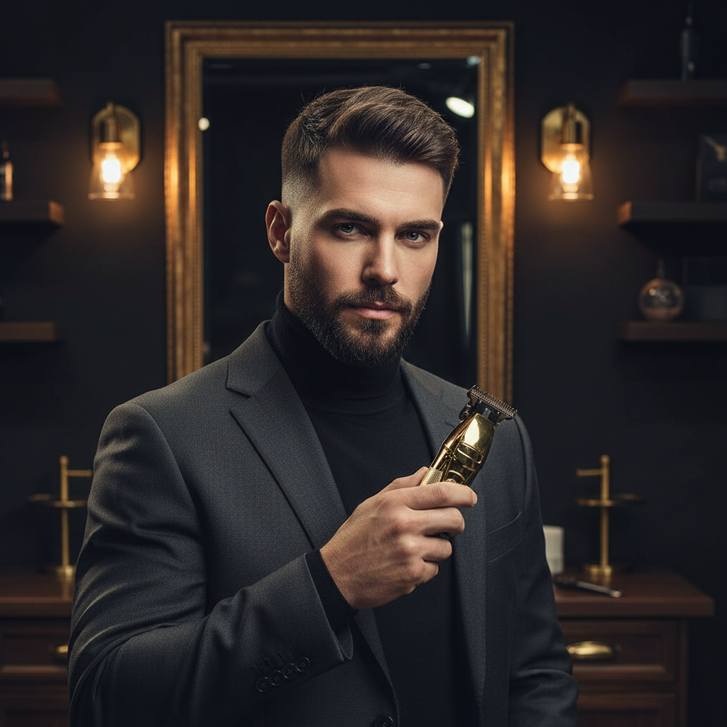 Tondeuse Dorée - Homme Brun Premium